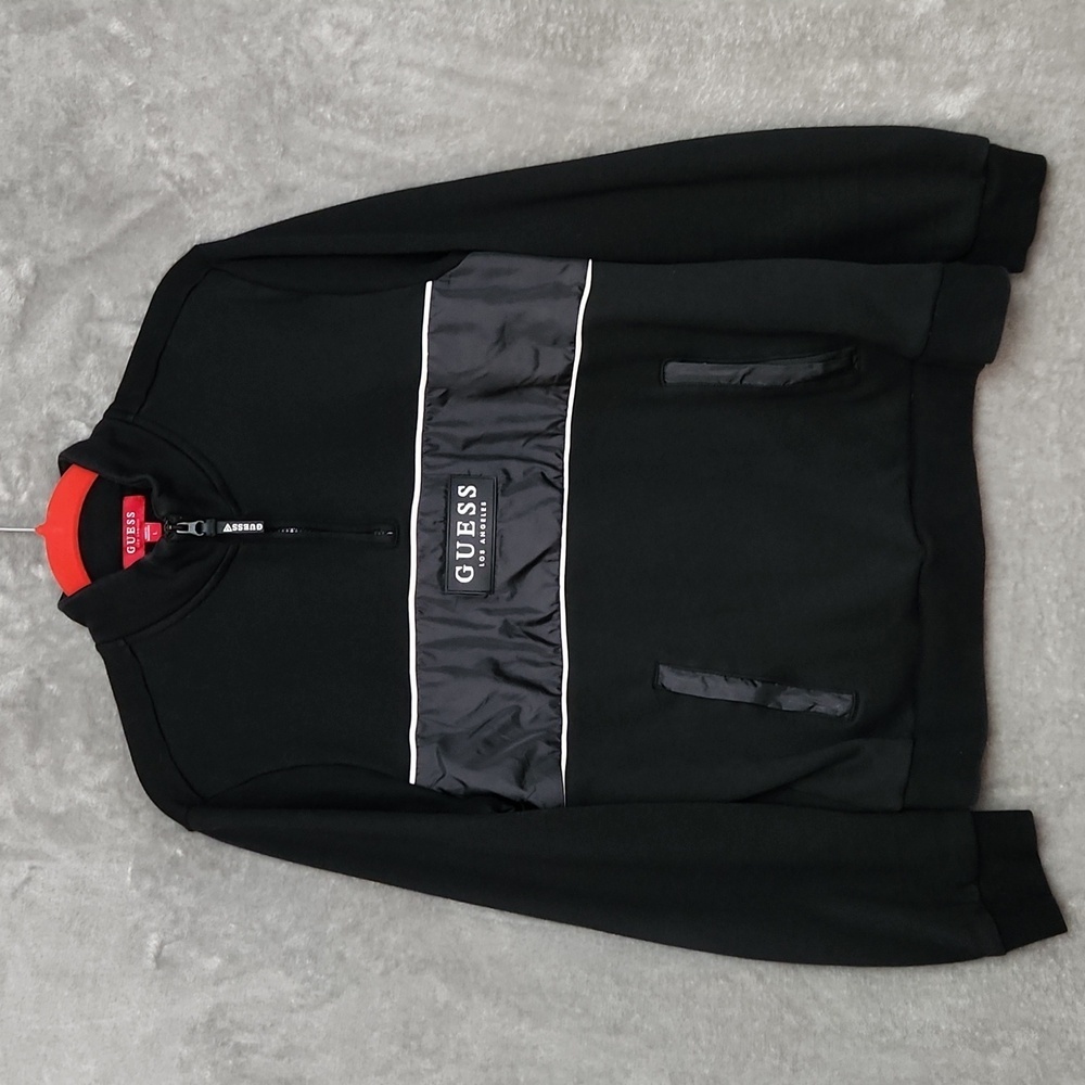 GUESS Los Angeles black sweater size large